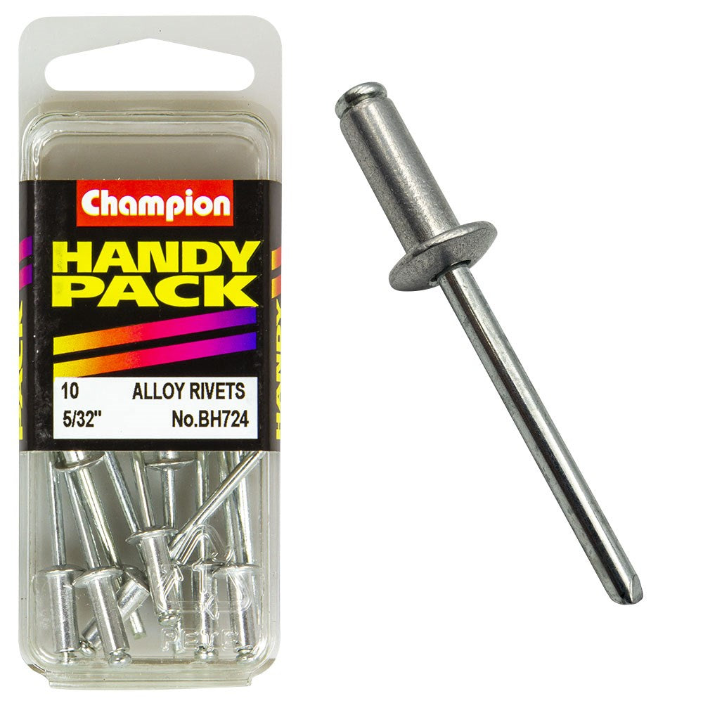 Champion Pack of 10 4 x 11.43mm Aluminium Blind Rivets - BH724