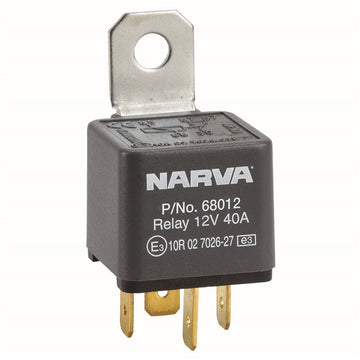 Narva 68012BL 12V 70A Normally Open 4 Pin Relay With Resistor  -