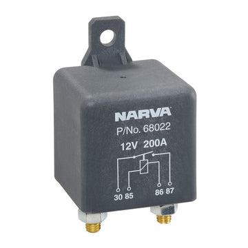 Narva 68022 12V 200A Normally Open 4 Pin Heavy Duty Relay