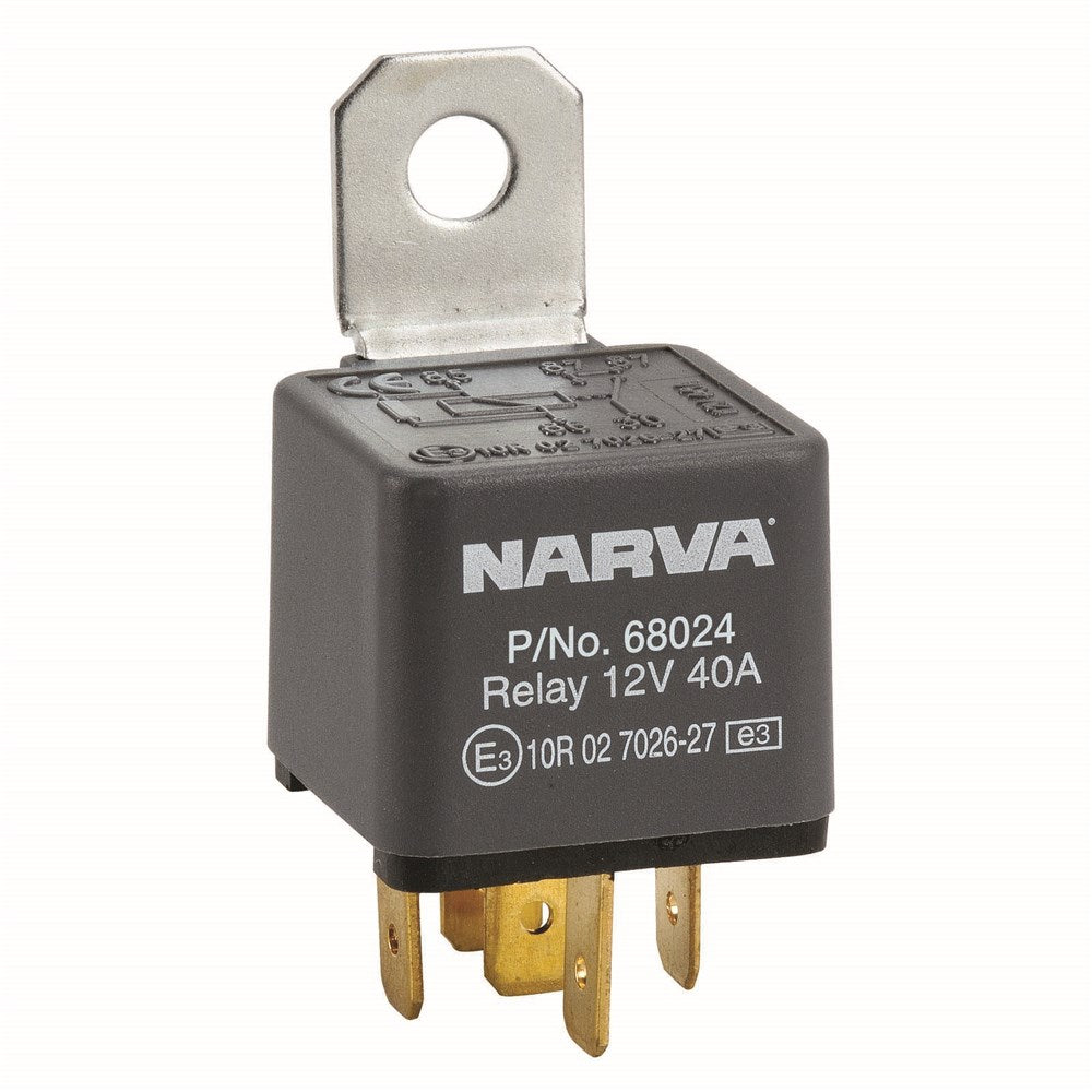 Narva 68024BL 12V 30A Normally Open 5 Pin Relay -