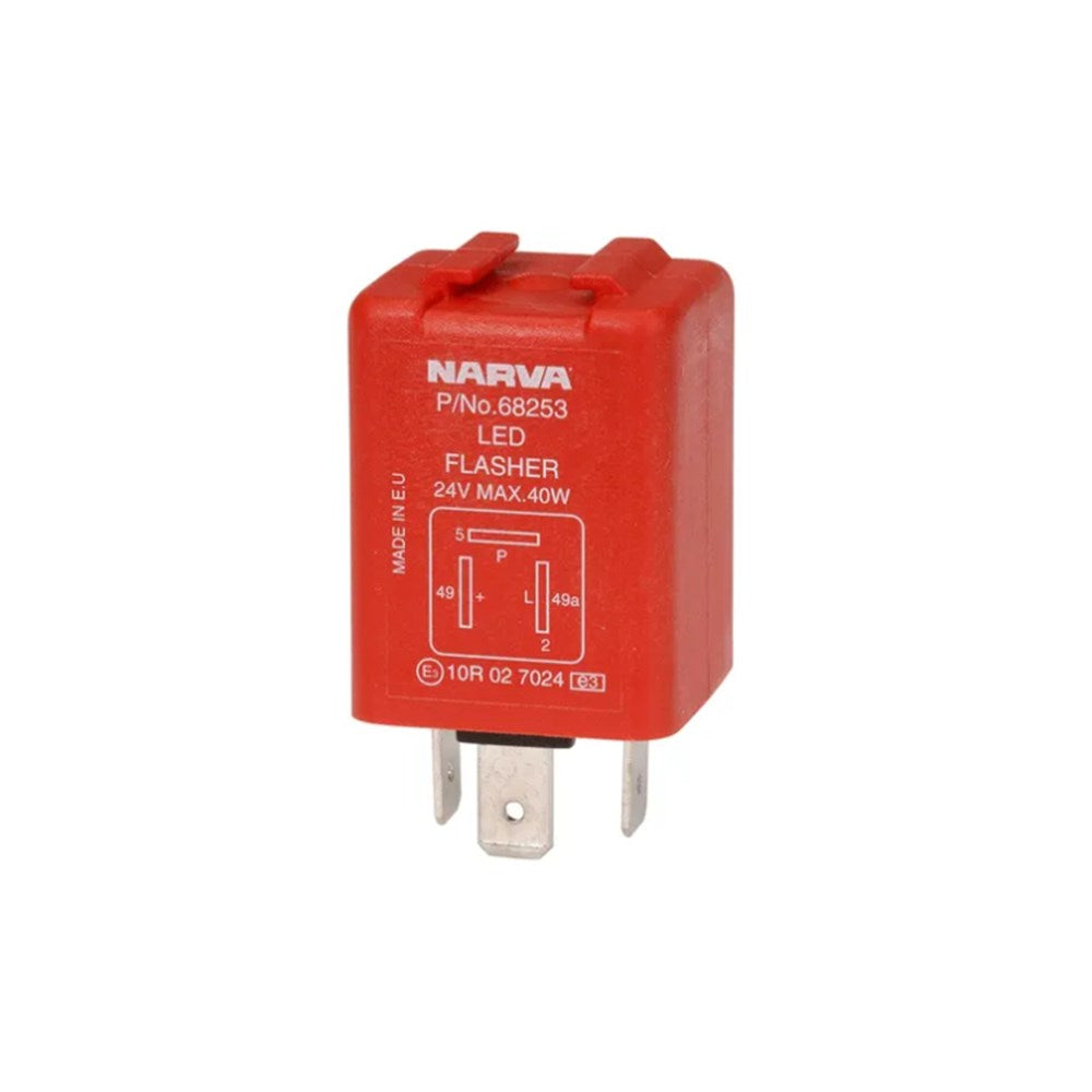 Narva 68253BL 24V 3 Pin LED Electronic Flasher with Pilot