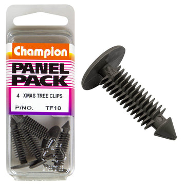 Champion Fasteners Christmas Tree Clips (16mm Head, 22mm Length, to Suit 6.8mm Hole) - Pack of 4 - TF10