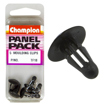 Champion Fasteners Retainer Clips (13mm Head, 13mm Length, to Suit 5mm Hole) - Pack of 5 - TF18