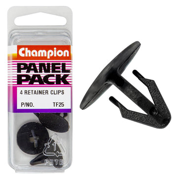 Champion Fasteners Retainer Clips (20mm Head, 18mm Length, to Suit 7mm Hole) - Pack of 4 - TF25