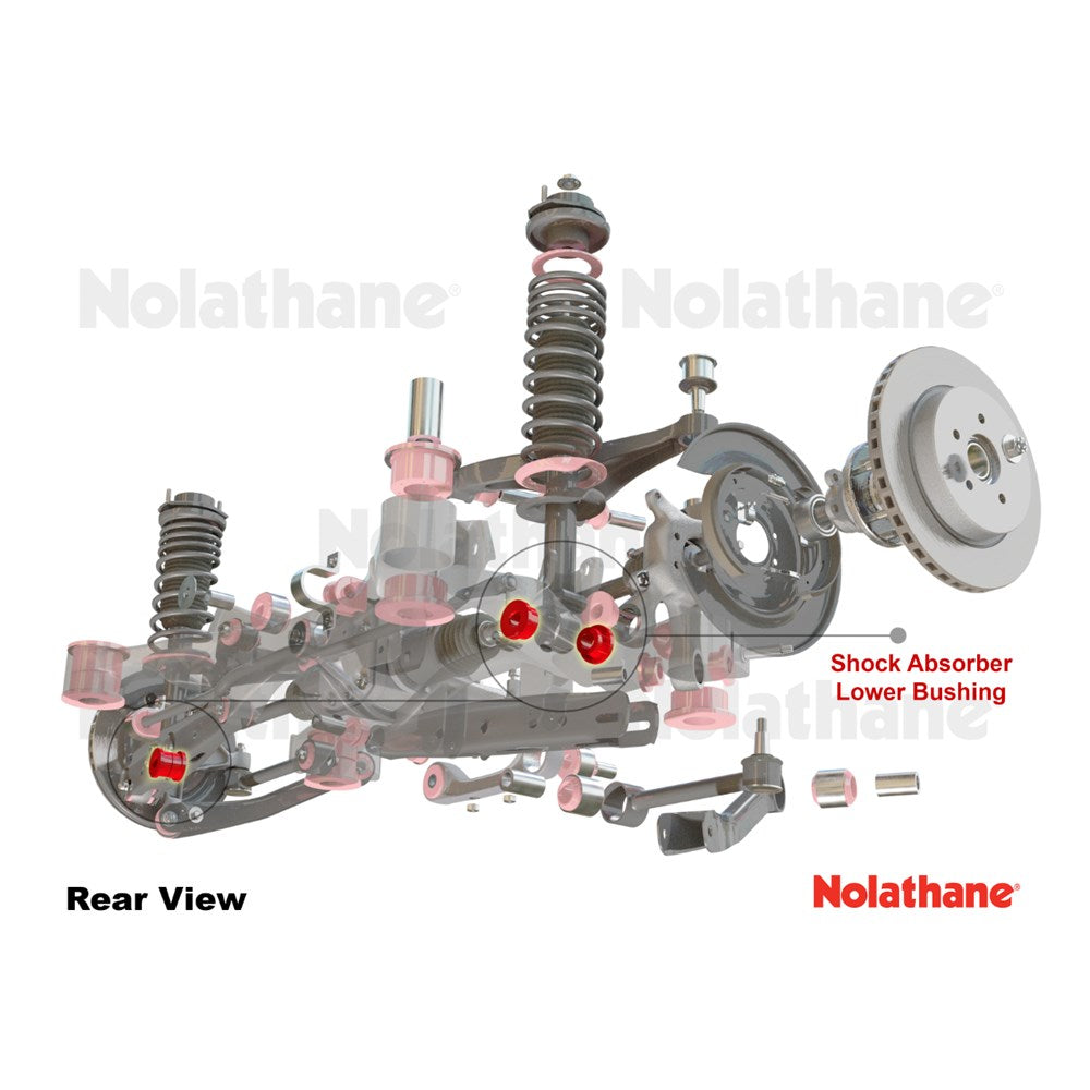 Nolathane Rear Shock Absorber Lower Bushing Kit - 43105