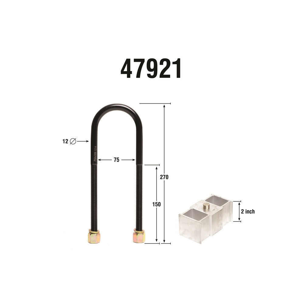 Nolathane Rear Lowering Block Kit (2.0in) - 47921