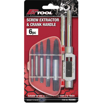 PK Tools Bolt & Screw Extractor & Handle Set - 6 Piece - RG5065