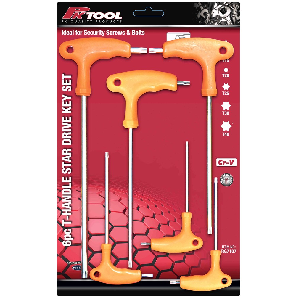 PK Tools Hey Key Set Star - 6 Piece - RG7107