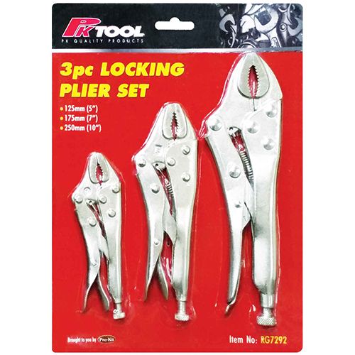 PKTool Set of 3 Locking Vice Pliers - RG7292