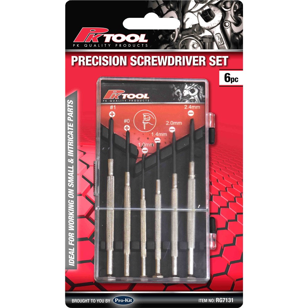 PK Tools Screwdriver Set Phillips & Blade - 6 Piece  - RG7131