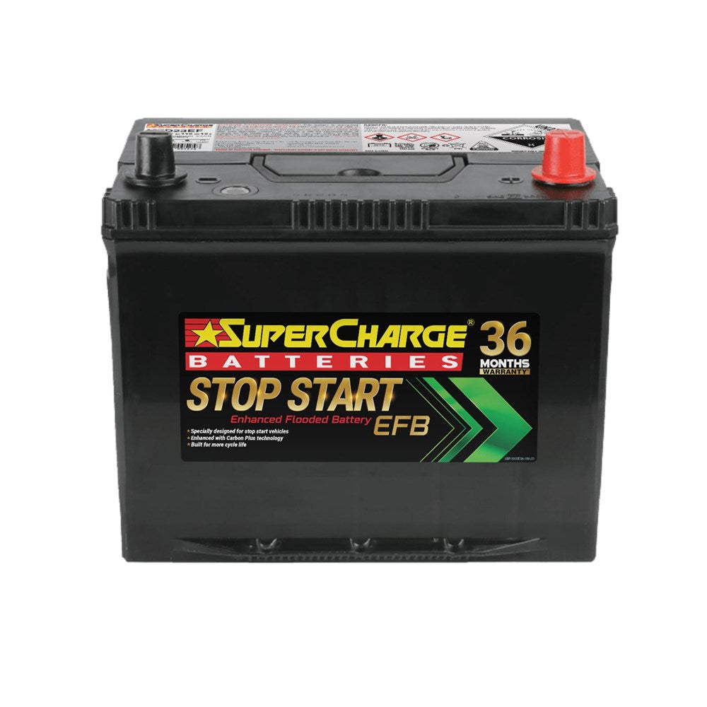 SuperCharge MFD23EF EFB (Enhanced Flooded) Stop Start 12V Battery (Q85, D23 size)