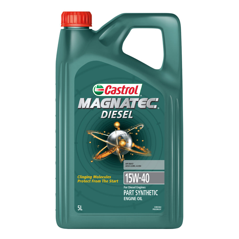 Castrol Magnatec Diesel Part Synthetic 15W-40 SN/CF A3/B3 A3/B4 Engine Oil for Diesel Engines - 5L - 3383364