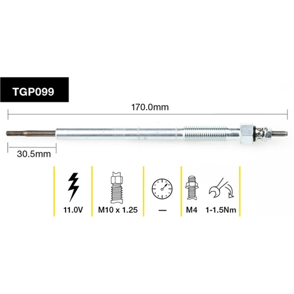 Tridon Glow Plug (Single) - TGP099