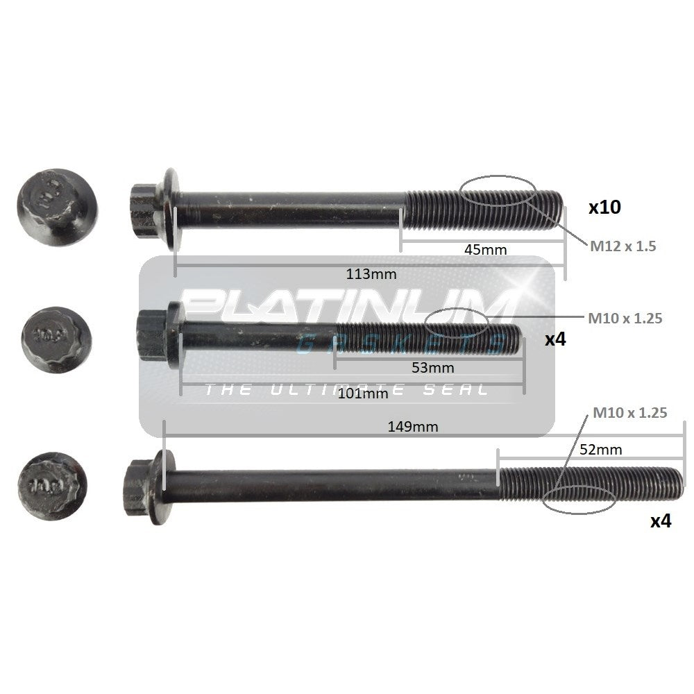 Platinum Cylinder Head Bolt Set - HBS0630