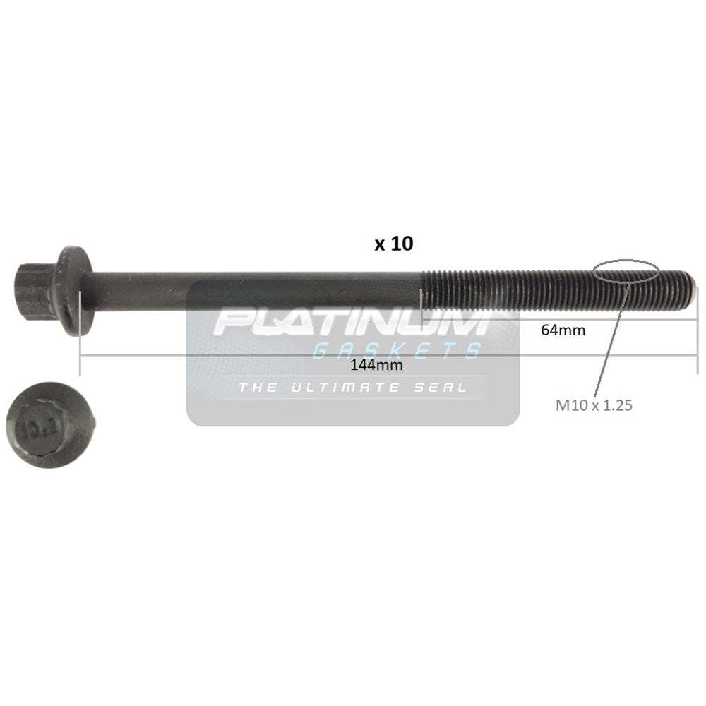 Platinum Cylinder Head Bolt Set - HBS0632