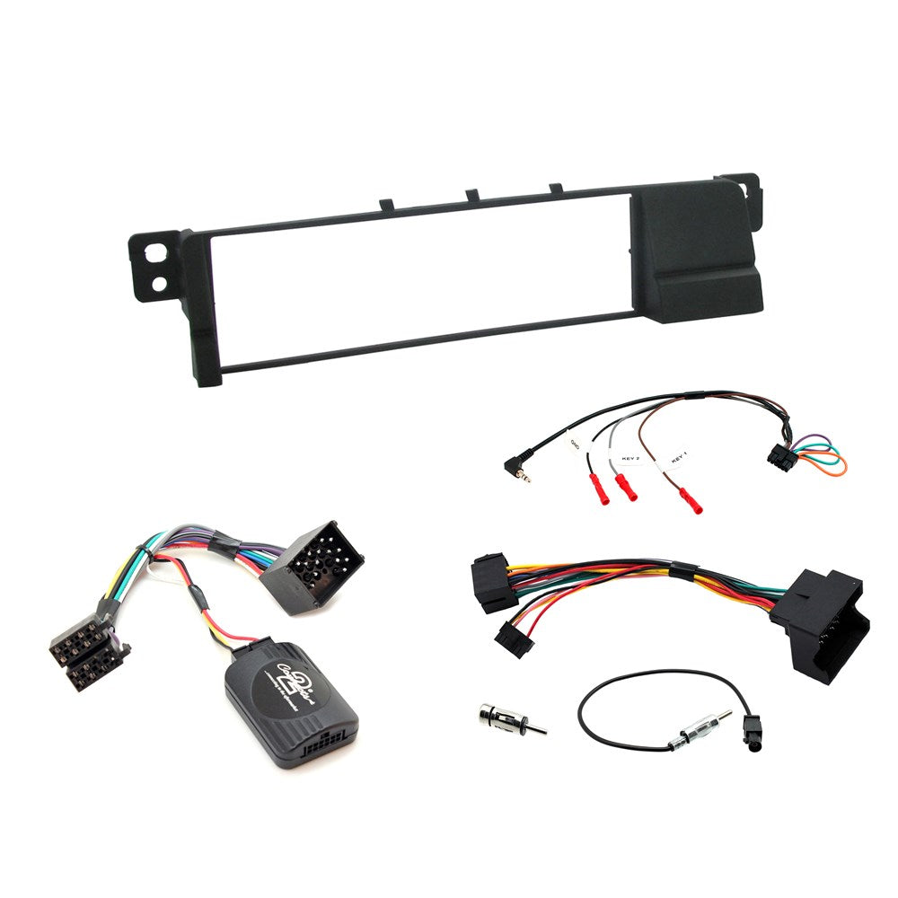 AERPRO Single Din Black Install Kit To Suit Bmw - 3 Series E46 - FP8023K