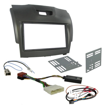 Aerpro FP8061SK Double DIN Gunmetal Grey Install Kit fits Various Holden and Isuzu Models