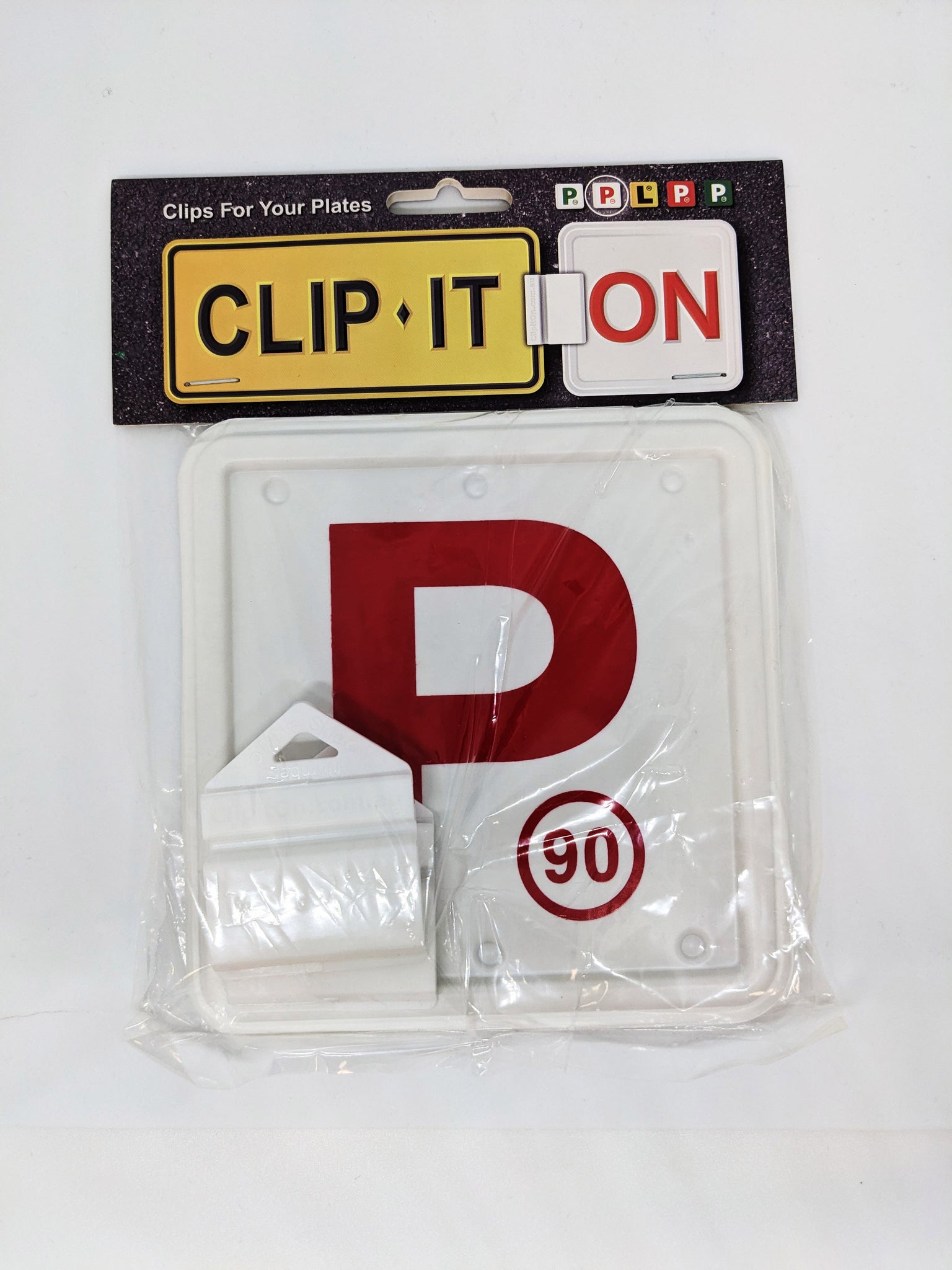 Clip It On 2 x Red P Plates - Suits NSW - B2C2CRWP90