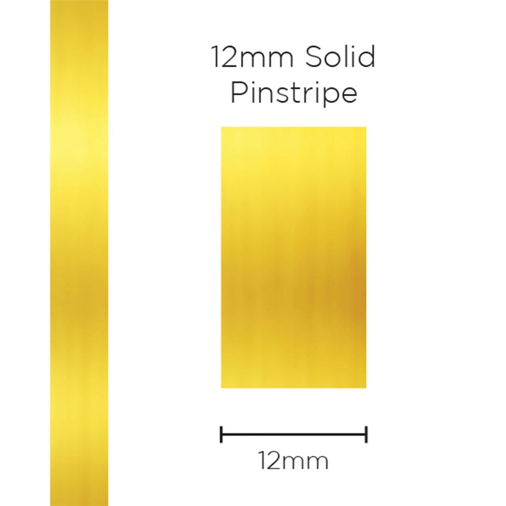 SAAS 11498 Pinstripe 12mm Solid - Gold Mylar