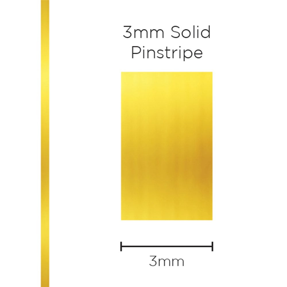 SAAS 3mm Pinstripe - Solid Gold Mylar (10m) - 1198