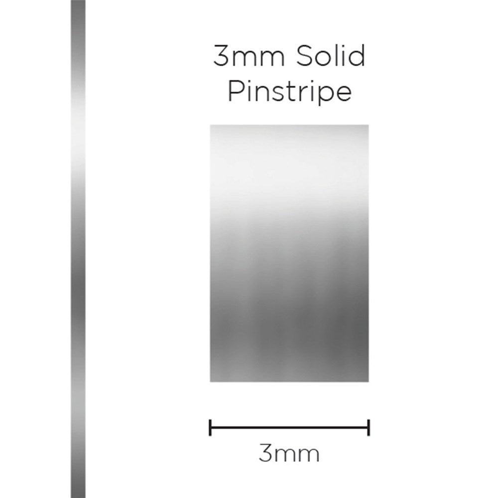 SAAS 1199 Pinstripe 3mm Solid - Chrome Mylar