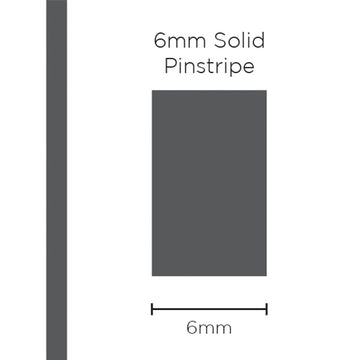 SAAS 1208 Pinstripe 6mm Solid - Charcoal