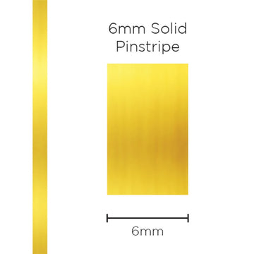 SAAS 1298 Pinstripe 6mm Solid - Gold Mylar