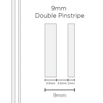 SAAS 9mm Pinstripe - Double White (10m) - 1502