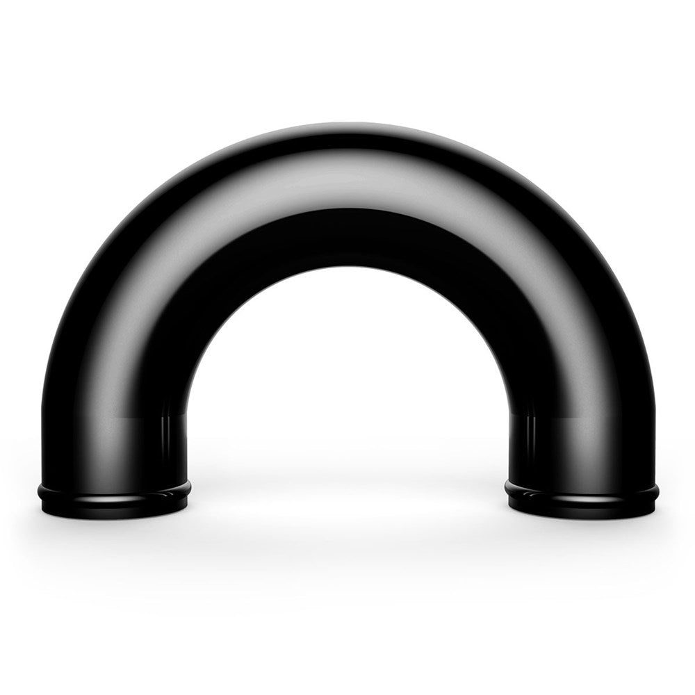 SAAS 3-Inch (76mm) Diameter Aluminium Black Anodised U-Pipe/180 Degree Joiner - SAP76180B