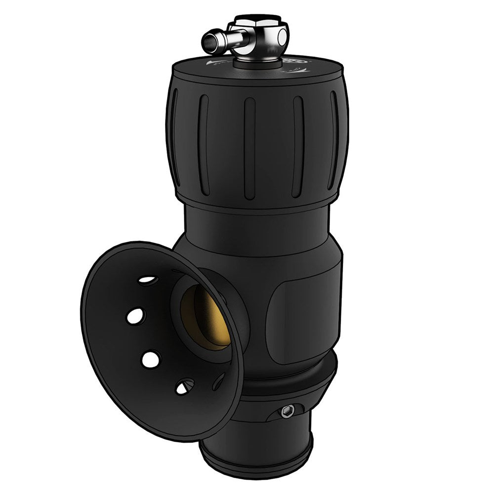 SAAS Adjustable Dual Port Universal Blow Off Valve - Black - SBOV02