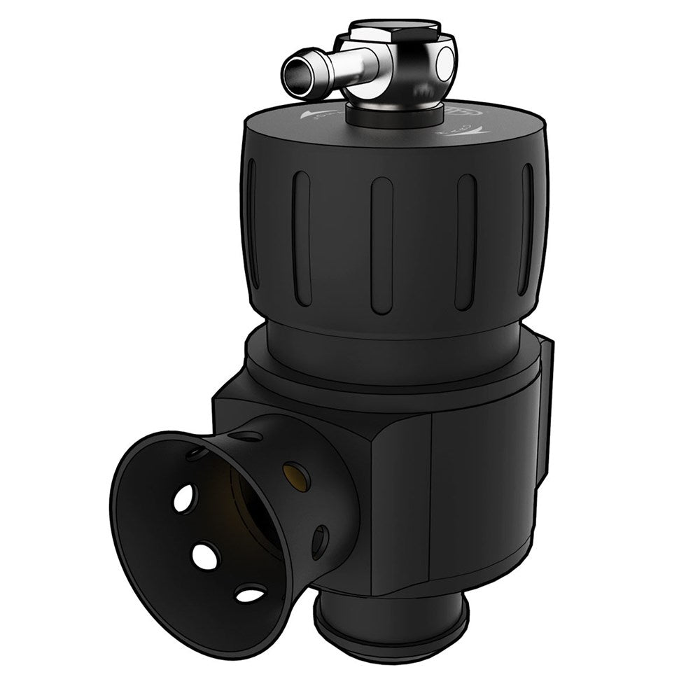 SAAS Compact Adjustable Dual Port Factory Replacement Blow Off Valve - Black - SBOV03