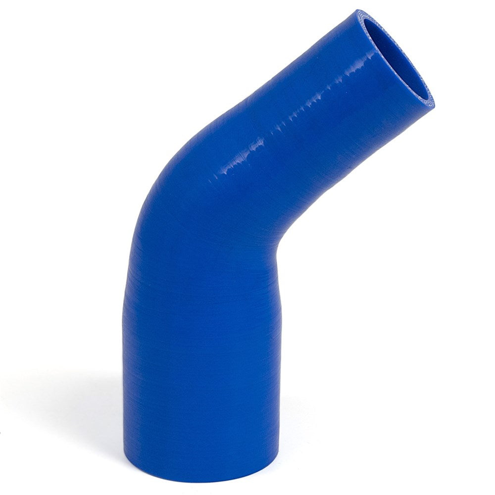 SAAS 45 Degree Angled Silicone Reducer - 51 x 63mm (2 x 2.5 Inch) - Blue - SSH455163E