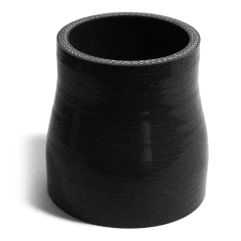 SAAS Straight 4 Ply Silicone Reducer 57 x 63mm (2.25 x 2.5 Inch), 76mm Length - Black - SSH576376