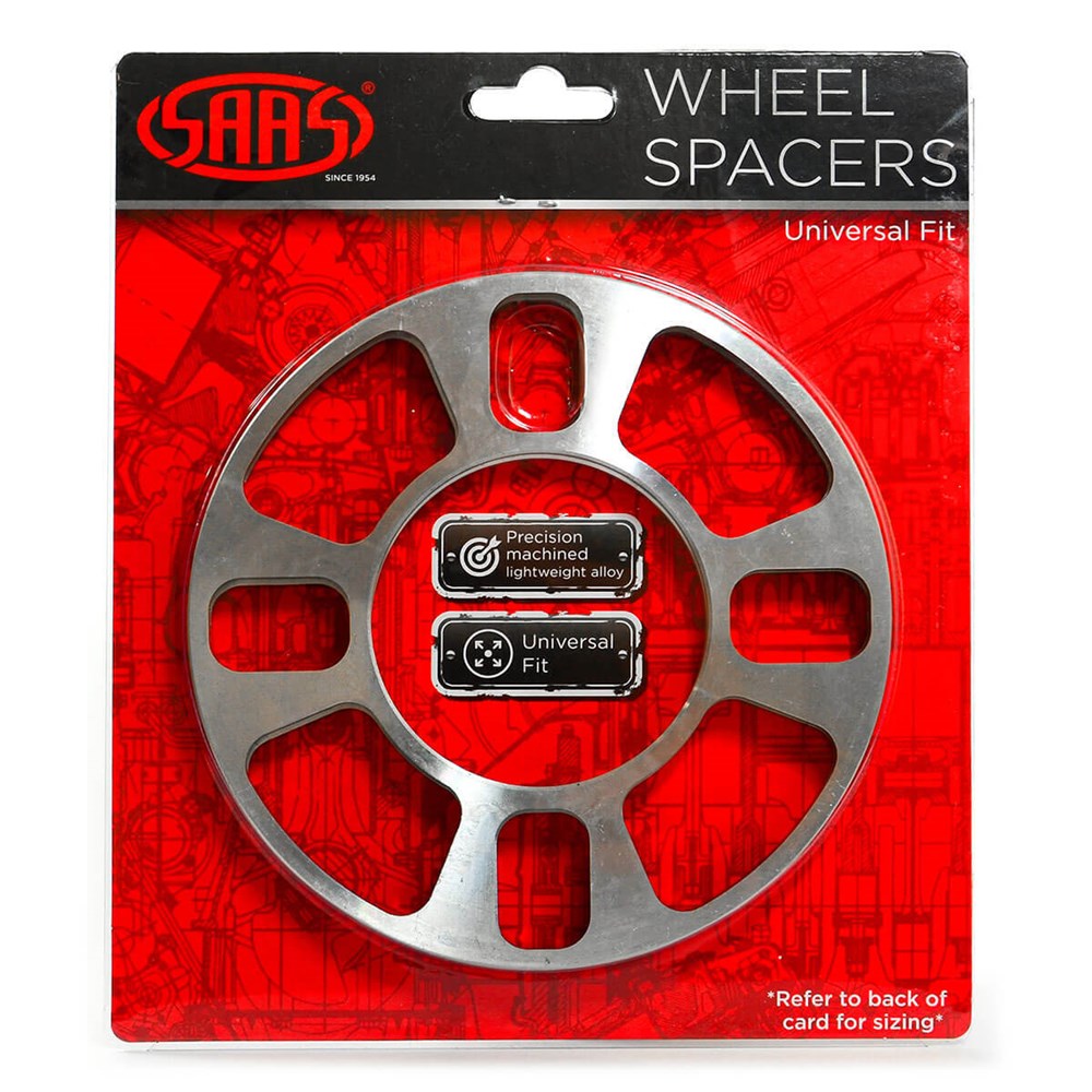 SAAS Pair of Universal 4 Stud 5mm Wheel Spacers - WS4005