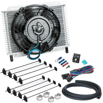 Davies, Craig Universal Fit Hydra-Cool 21 Plate Transmission Fluid Cooler and 8" 12V Electric Fan Combo - 698