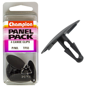 Champion Fasteners Canoe Clips (30mm Head, 17mm Length, to Suit 7mm Hole) - Pack of 4 - TF93