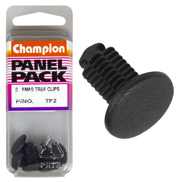 Champion Fasteners Christmas Tree Clips (16mm Head, 18mm Length, 4.7mm Stem) - Pack of 5 - TF2