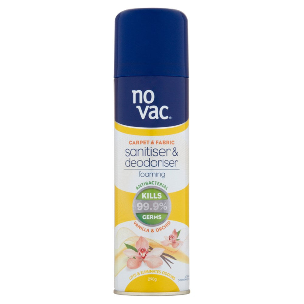 No Vac Foaming Sanitiser and Deodoriser - Sheer Vanilla and Orchid - 290g - 31156 (Pickup Only)