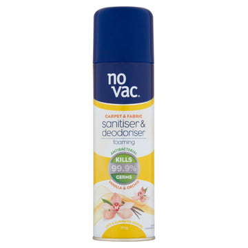 No Vac Foaming Sanitiser and Deodoriser - Sheer Vanilla and Orchid - 290g - 31156 (Pickup Only)