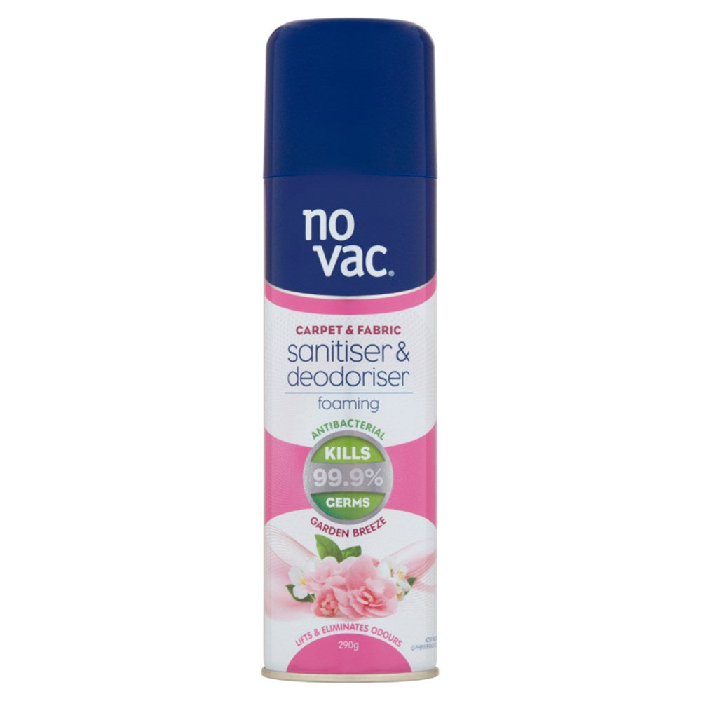 No Vac Foaming Sanitiser and Deodoriser - Garden Breeze - 290g - 31149 (Pickup Only)