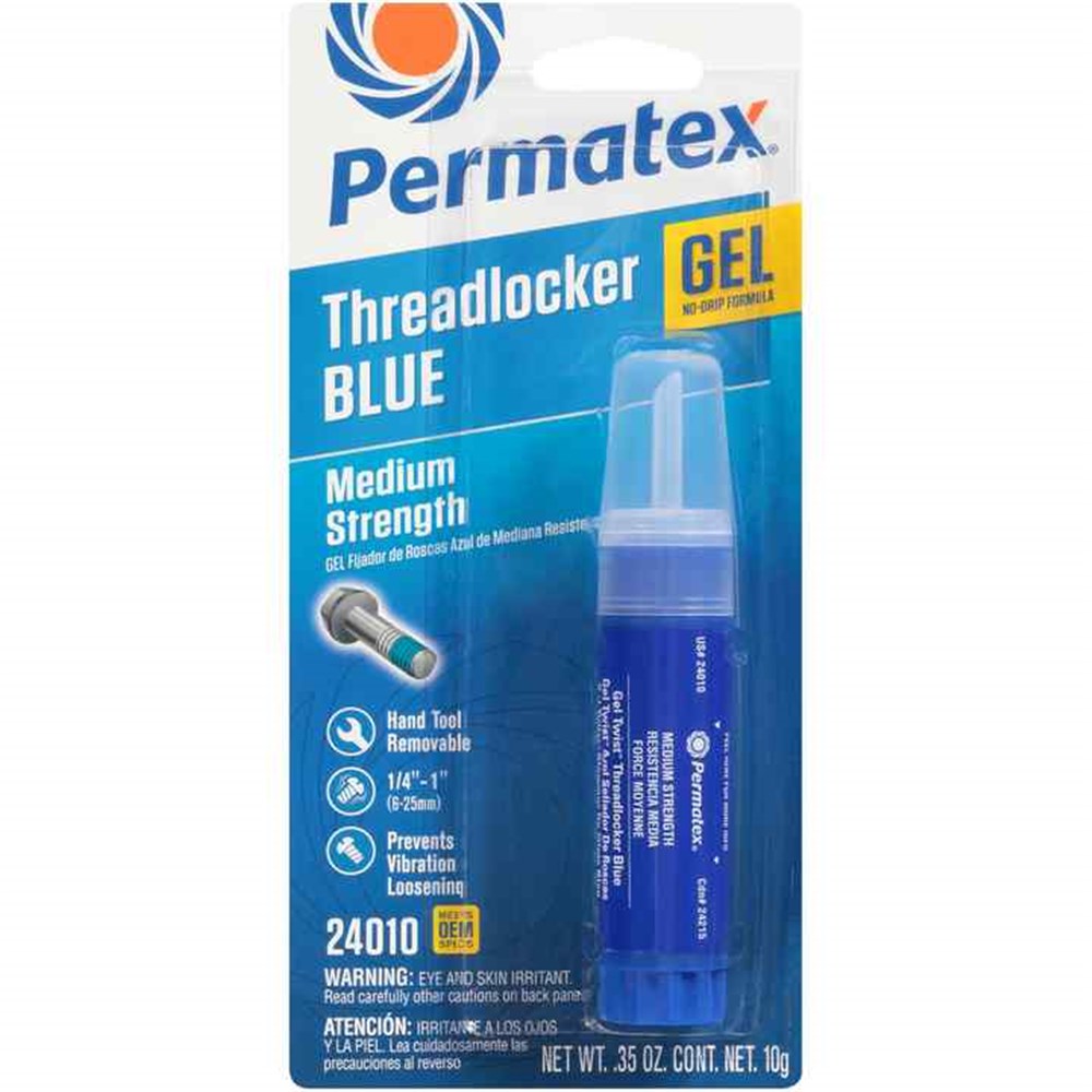 Permatex Medium Strength Threadlocker Blue Gel 10G -24010