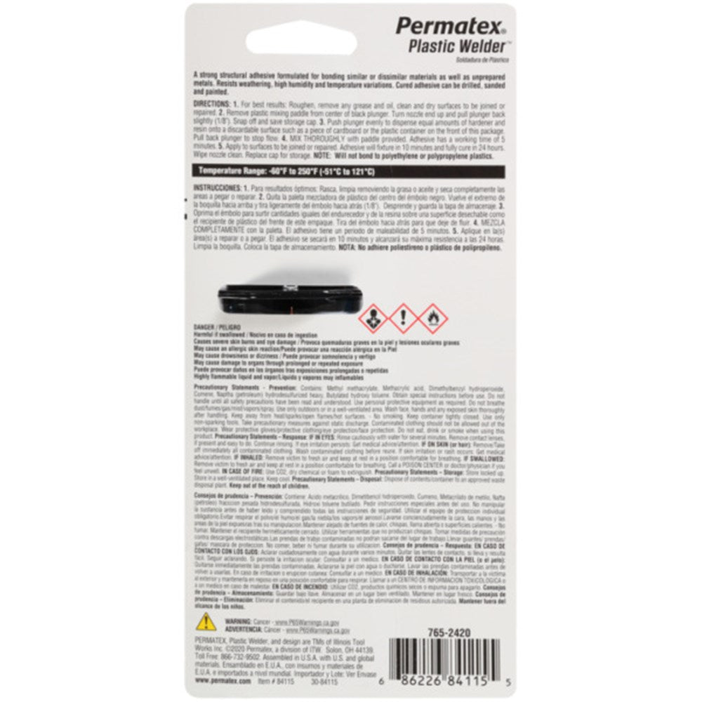 Permatex Cream Plastic Welder 25ml - 84115