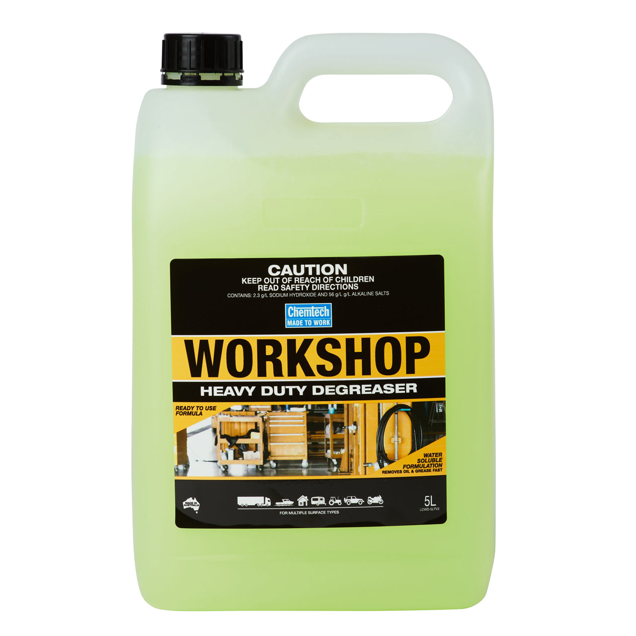 Chemtech Workshop Heavy Duty Degreaser 5L - CWD-5L (Pickup Only)