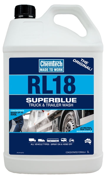 Chemtech RL18 Superblue Truck and Trailer Wash - 5L - RL18-5L