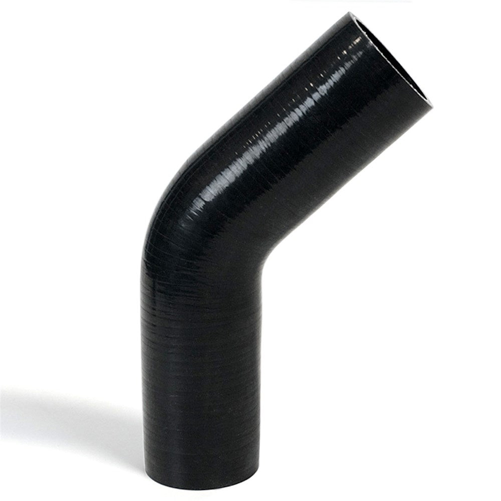 SAAS 45 Degree Angled 4 Ply Silicone Hose Joiner 45 x 45mm (1.75 Inch) - Black - SSH454545