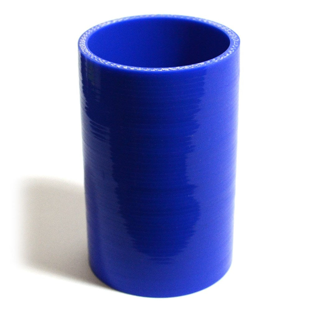 SAAS Straight 4 Ply Silicone Hose Joiner 76 x 76mm (3 Inch), 127mm Length - Blue - SSH7676127E