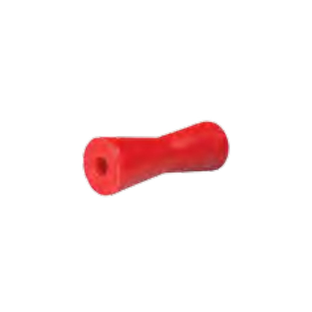 ASTSS 8" Wide Red Curved Cotton Reel Keel Boat Roller with 21mm Hole - Suits Fibreglass - R1427B