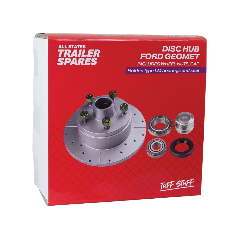 ASTSS Ford Type 10" Hub Disc (5x114.3) to Suit LM Bearings (Zinc) - R1916E