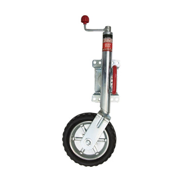 ASTSS 10" Jockey Wheel with Swing Away U-Bolt 4-Hole Bolt On Clamp (350kg) - R2114UB