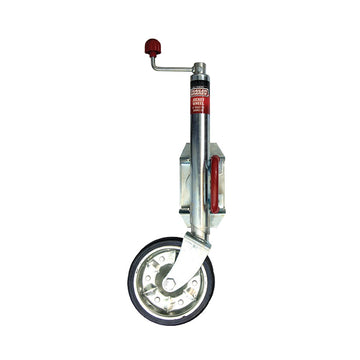 ASTSS 8" Solid Jockey Wheel with Swing Away U-Bolt 4-Hole Bolt On Clamp (350kg) - R2124A